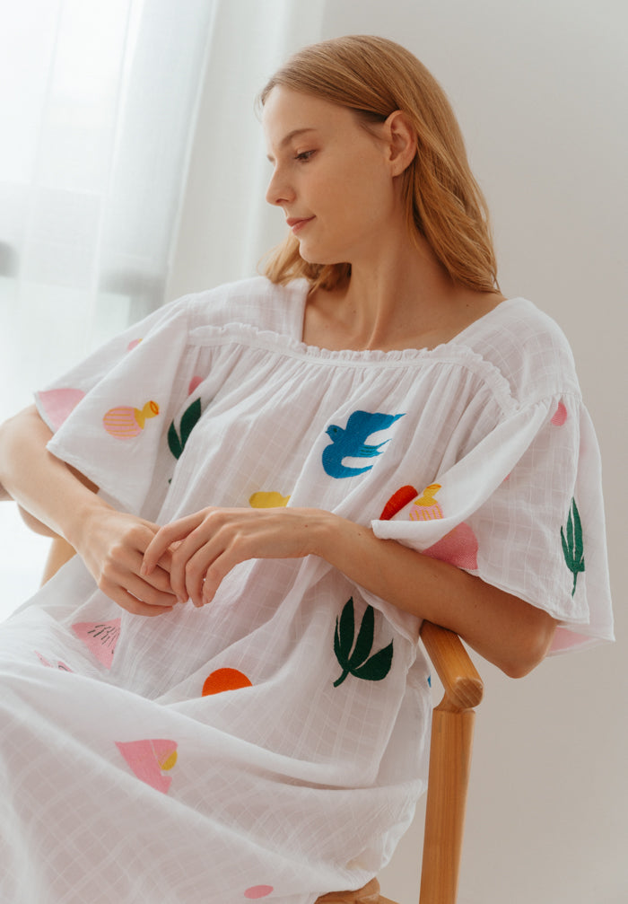 Dreamers Embroidered Dress