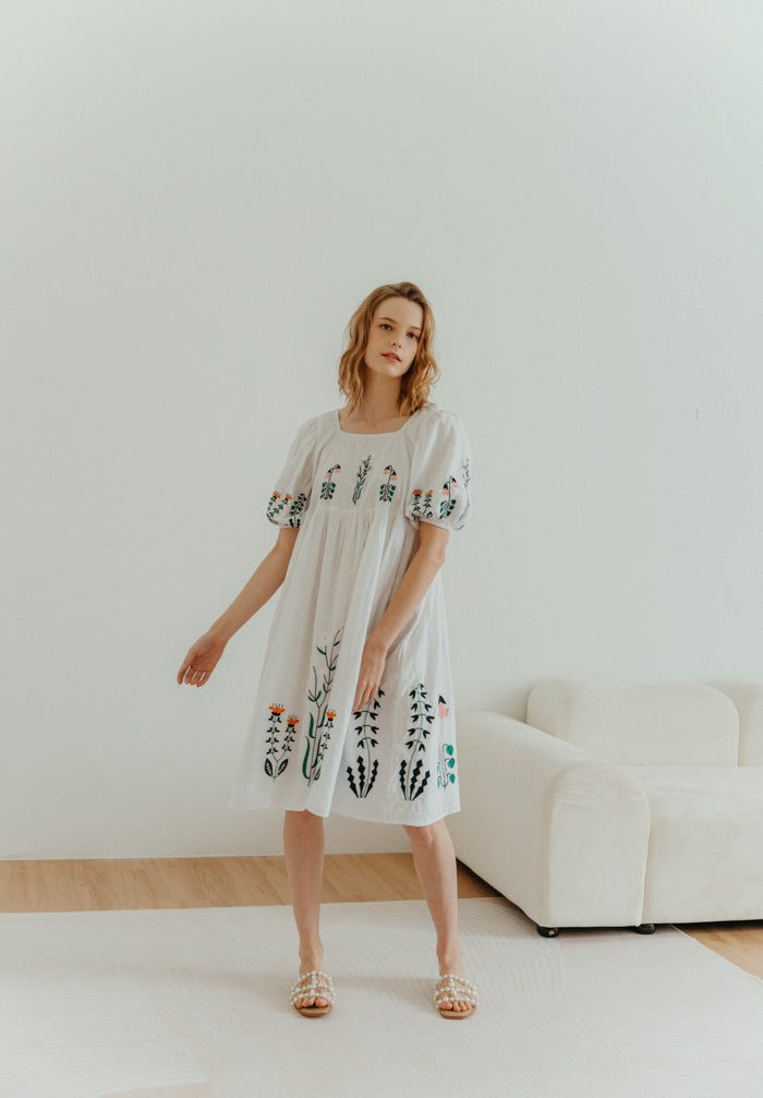 Woodlands Embroidered Dress