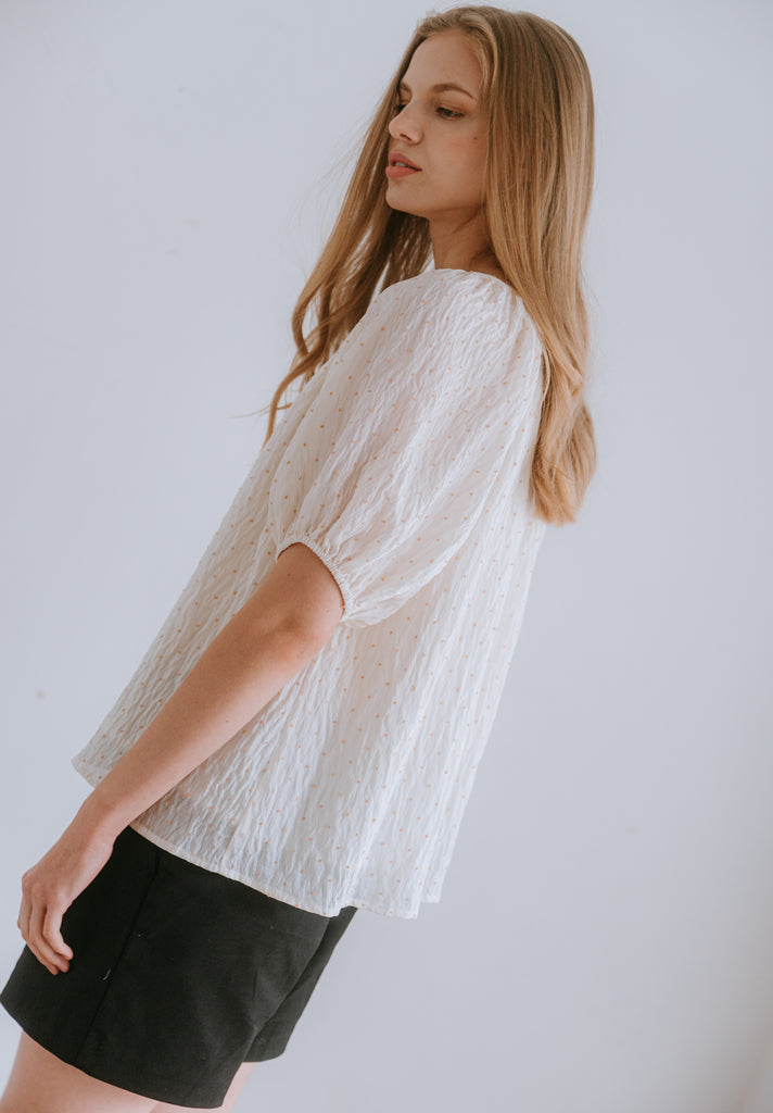 V-Neck Silk Blouse (Preorder)