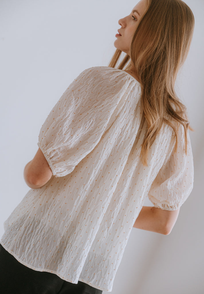 V-Neck Silk Blouse (Preorder)