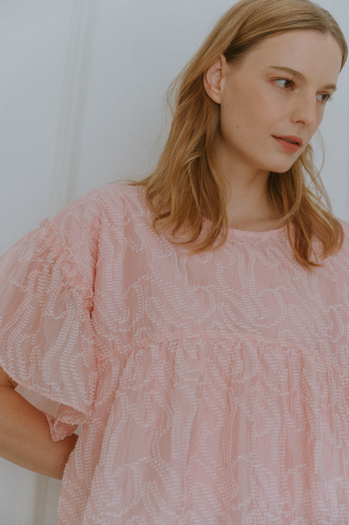 Organza Ruffled Top