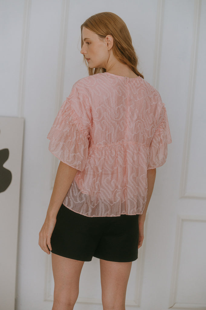 Organza Ruffled Top