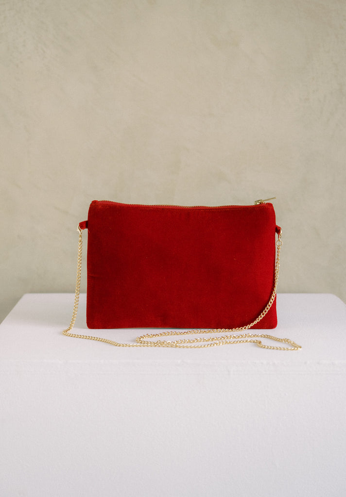 This side of Paradise Velvet Purse (Preorder)