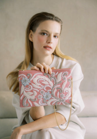 This side of Paradise Velvet Purse (Preorder)