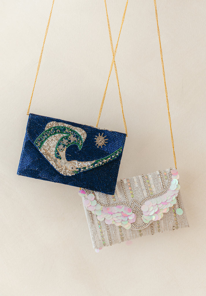 Ocean Skies Beaded Crossbody (Preorder)