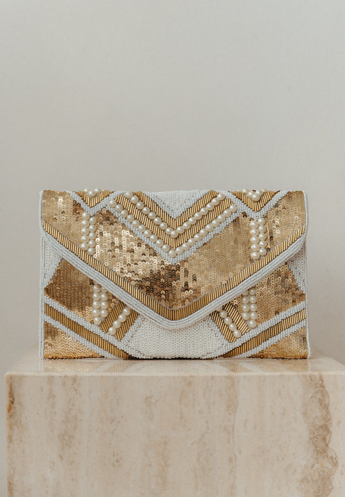 Fields of Gold Beaded Crossbody (Preorder)