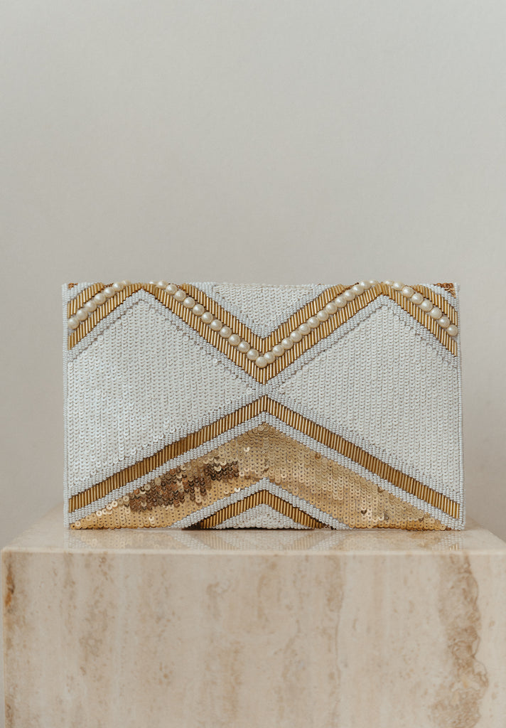 Fields of Gold Beaded Crossbody (Preorder)