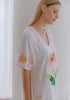 Spring Flowers Embroidered Dress (Preorder)