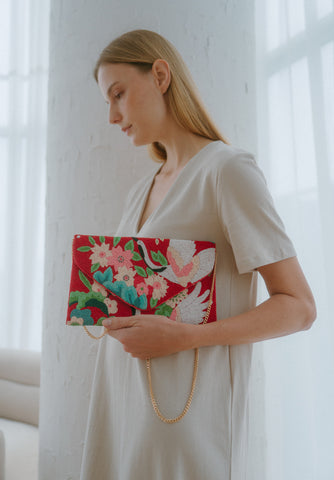 Pineapples Medley Beaded Crossbody