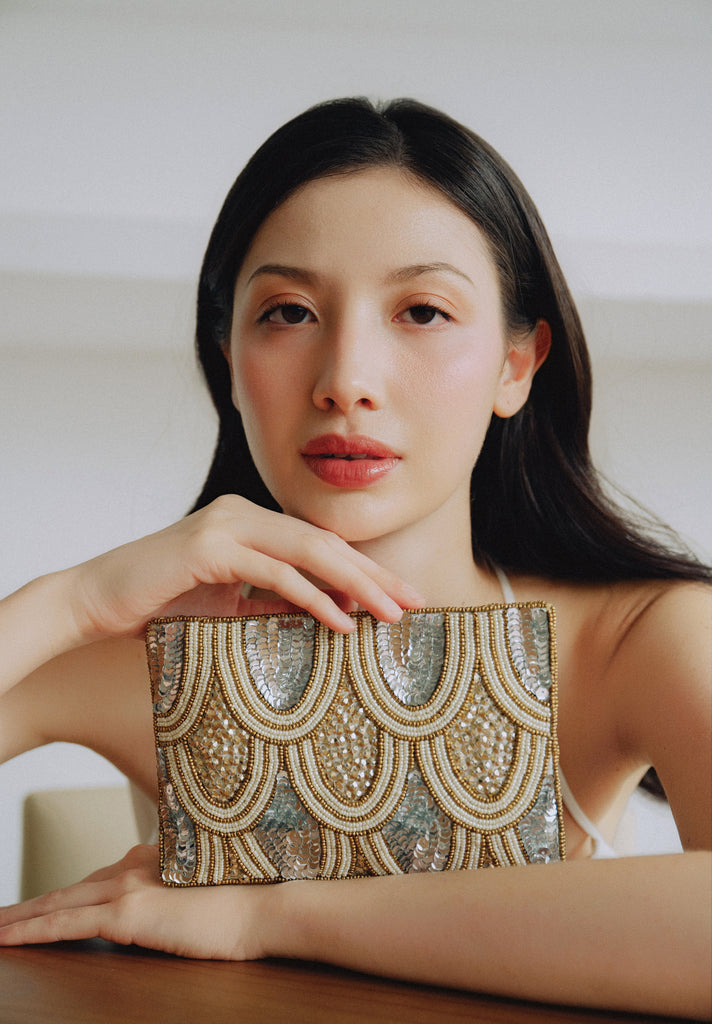 Glitter Mini Beaded Bag (Preorder)