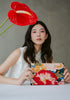 Peonies Beaded HandBag (Preorder)