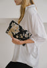 Nightfall Peonies Beaded Crossbody