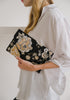 Nightfall Peonies Beaded Crossbody