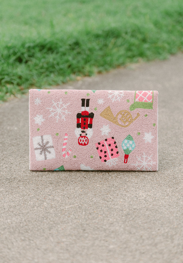 Merry Times Beaded Crossbody