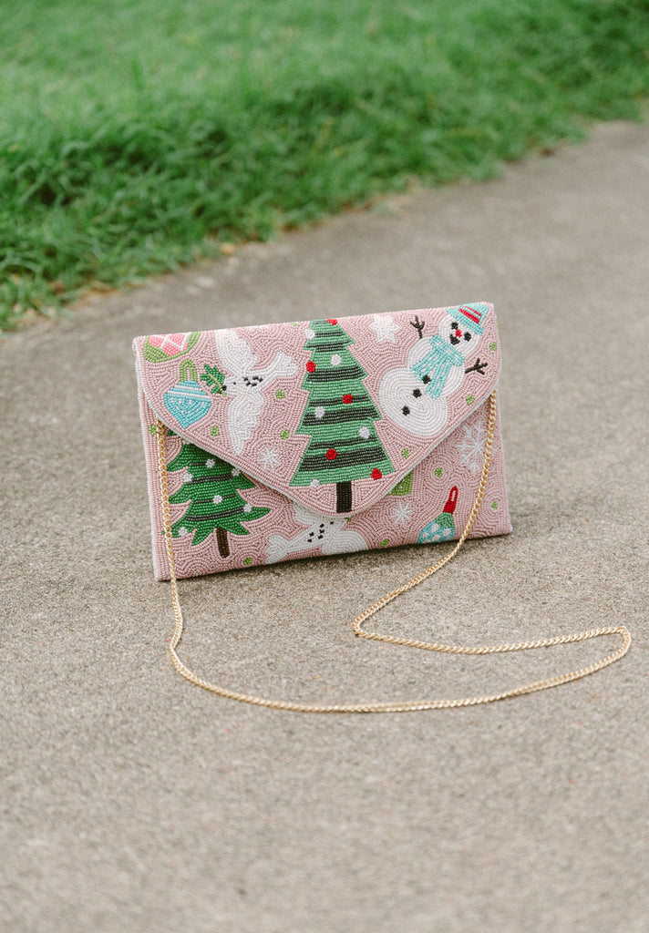 Merry Times Beaded Crossbody