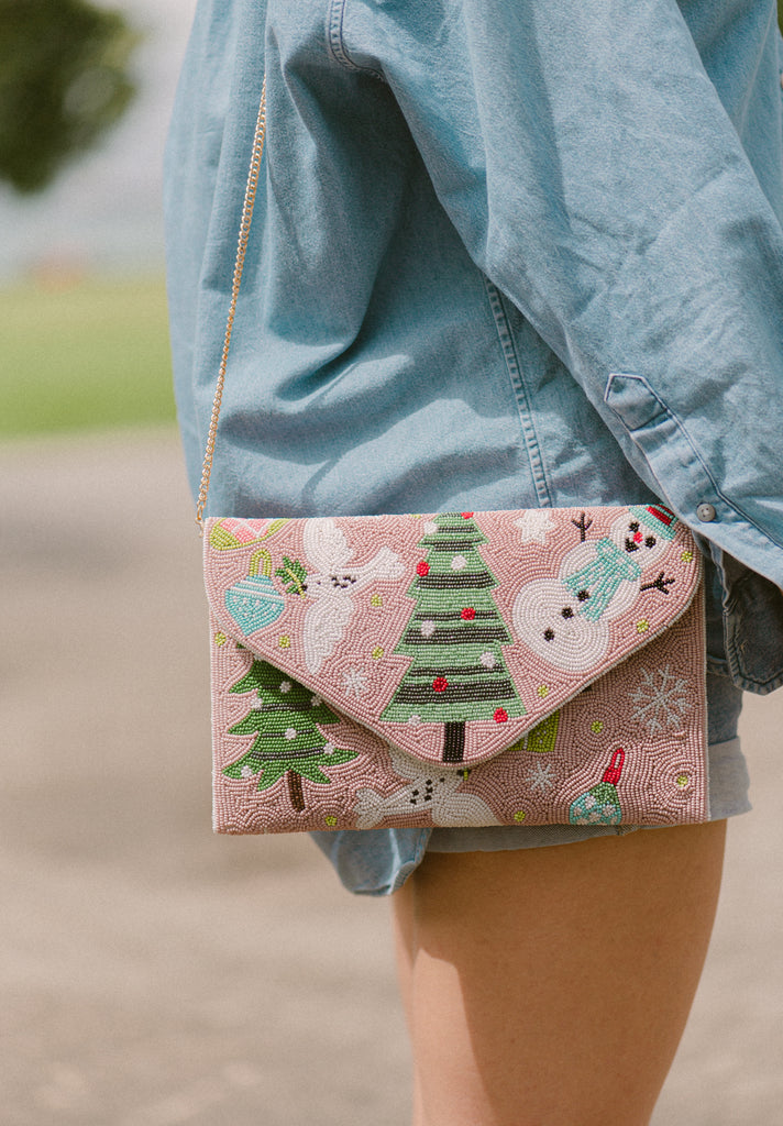 Merry Times Beaded Crossbody