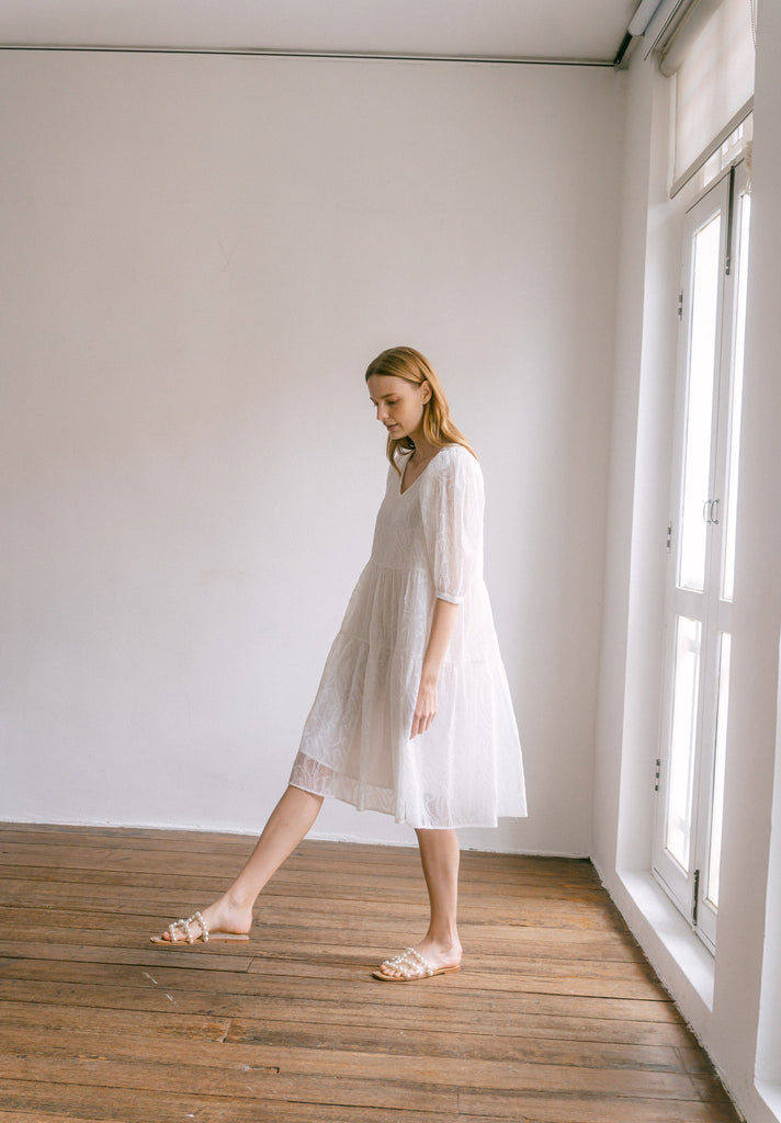 Tiered Midi Dress