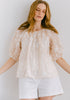 Ruffled Embroidered Top