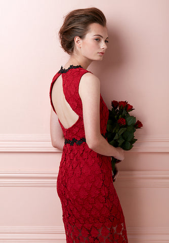 Floral Textured Dress (Preorder)