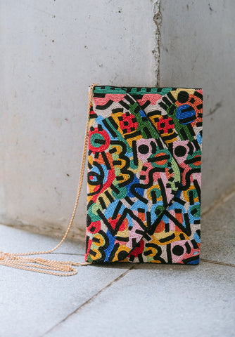 Tropical Medley Beaded Crossbody (Preorder)