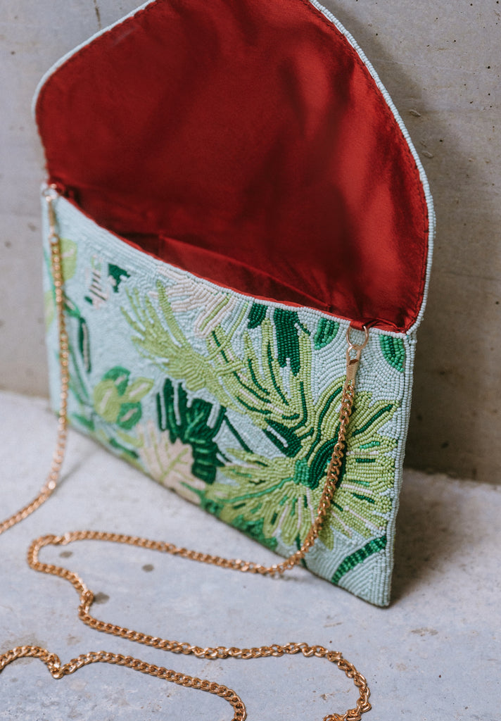 Botanical Bouquet Beaded Crossbody