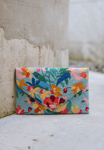 Tropical Medley Beaded Crossbody