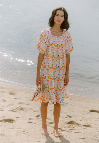 Flower Fields Embroidered Dress