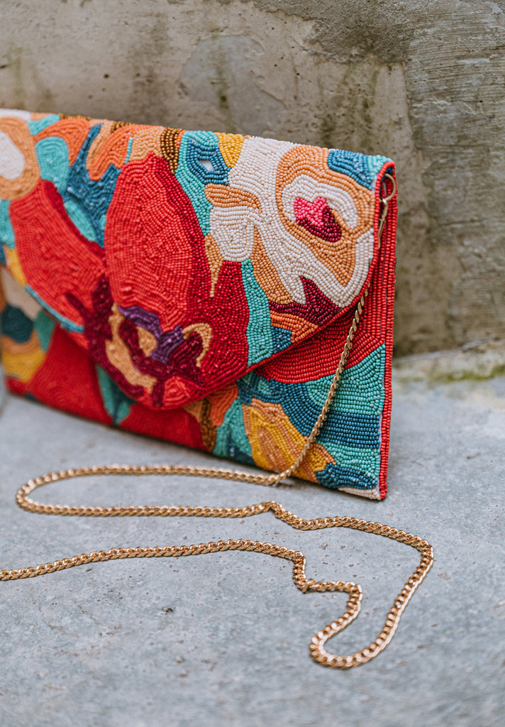 Tropical Medley Beaded Crossbody