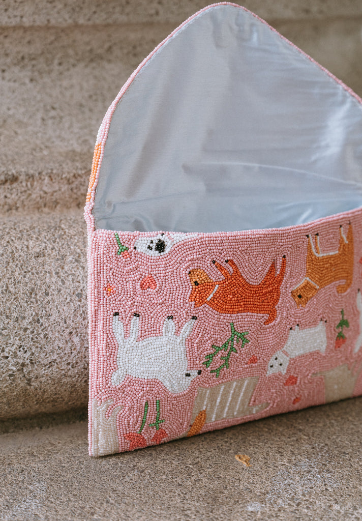 Walk in the Park Beaded Handbag (Preorder)