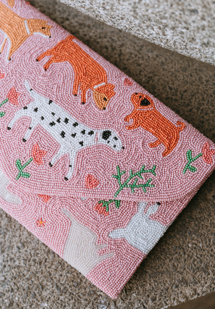 Walk in the Park Beaded Handbag (Preorder)