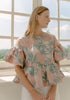 Botanical Peplum Top