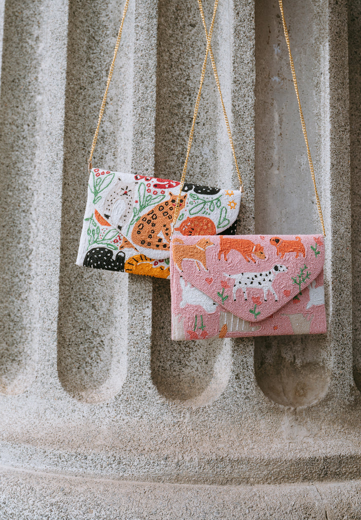 Walk in the Park Beaded Handbag (Preorder)