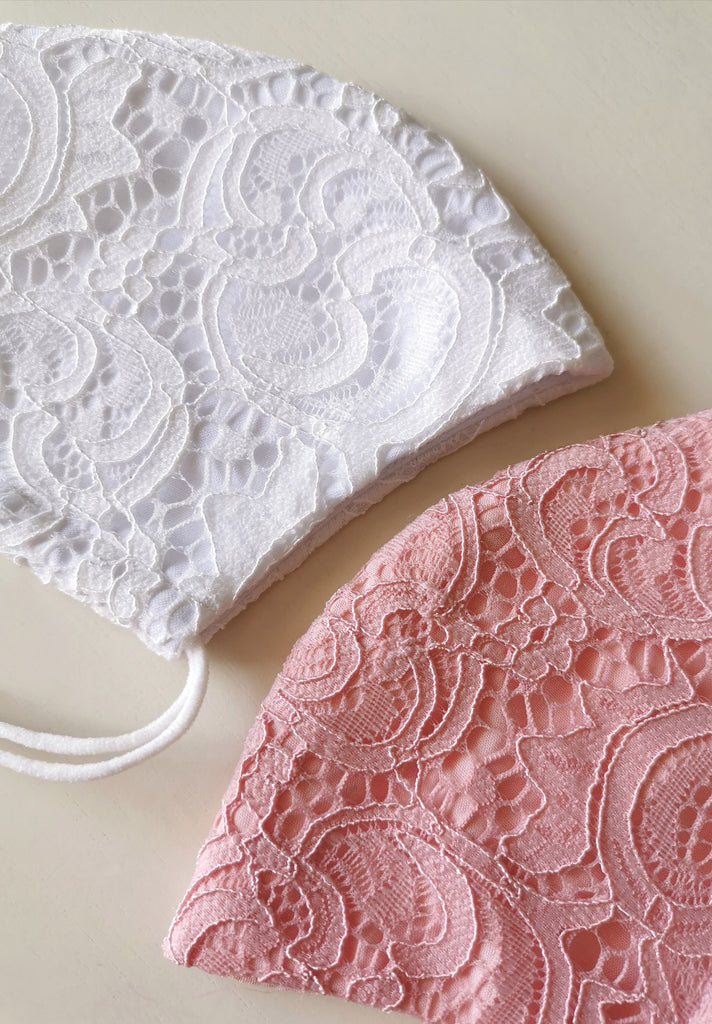 Limited Edition Corded Lace Mask // Nude Pink
