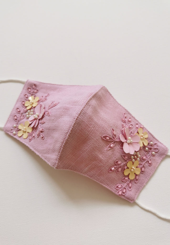 Linen Love Mask (Rose Quartz)