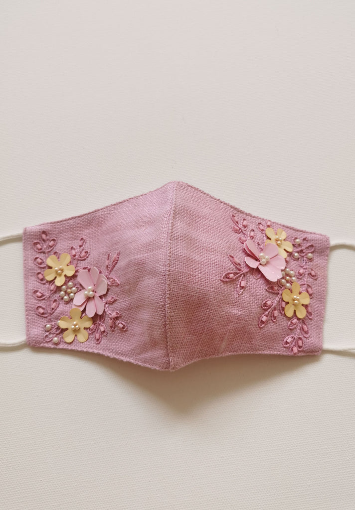 Linen Love Mask (Rose Quartz)