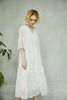 Eyelet Midi Dress