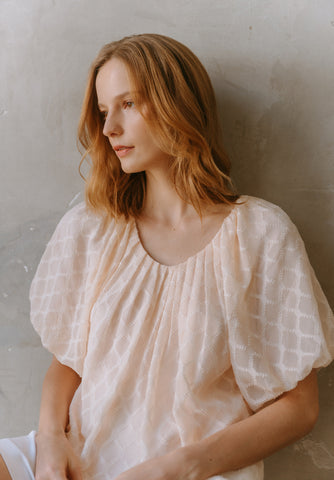 Botanical Pleated Top