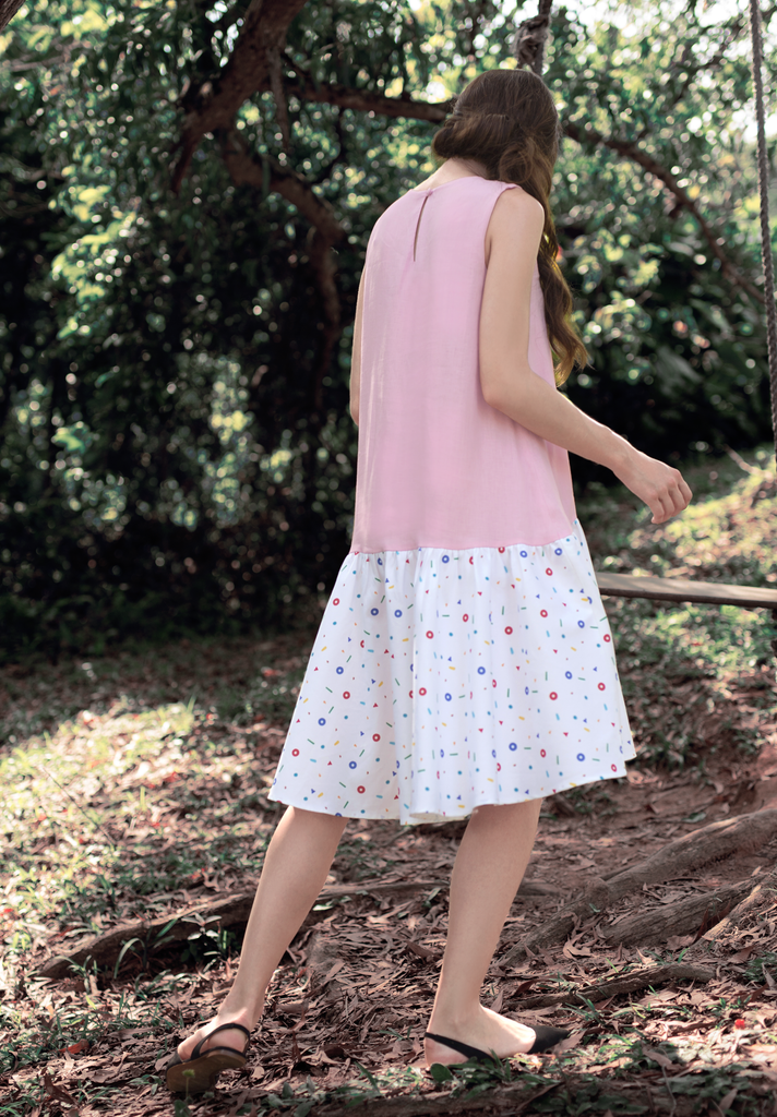Dancing Kueh Dropwaist High-low Dress