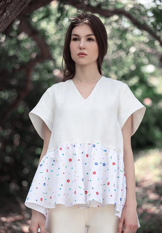 Dancing Kueh Dropwaist High-low Dress