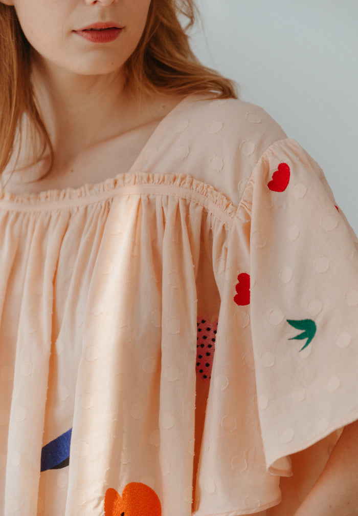 Paradise Embroidered Top