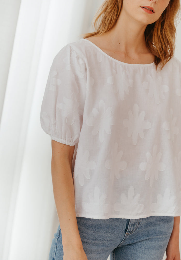 Petals Textured Top