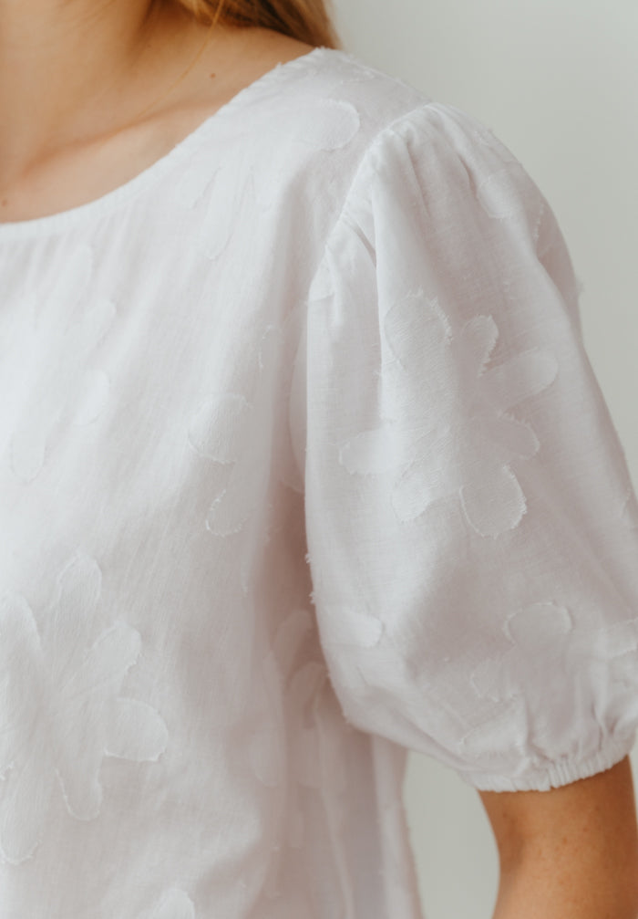 Petals Textured Top