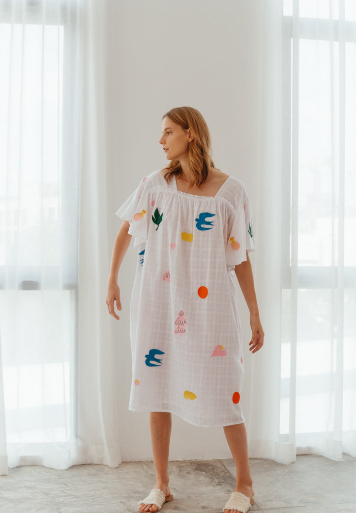 Dreamers Embroidered Dress