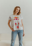 Wild Hearts Embroidered Top