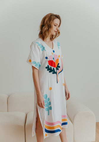 Woodlands Embroidered Dress