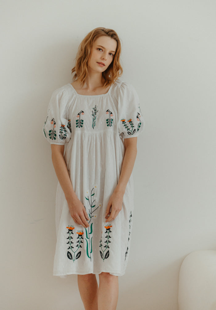 Woodlands Embroidered Dress