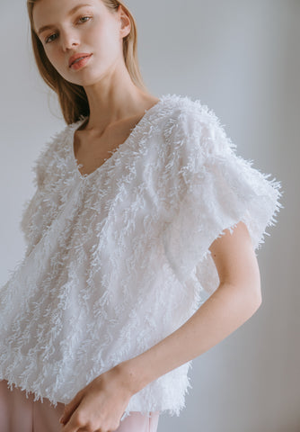 Organza Ruffled Top