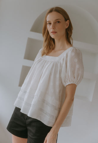 Organza Ruffled Top